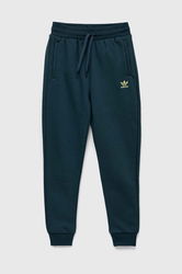 Adidas Originals Pantaloni De Trening Pentru Copii Culoarea Verde, Neted, Tricotaj