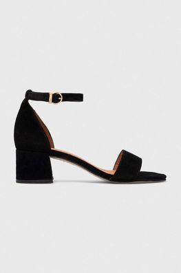 Jonak Sandale Din Piele Intoarsa VERDI VELOURS Culoarea Negru, 6000423 Dama, Toc Gros