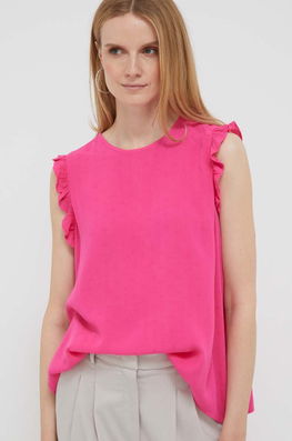 United Colors Of Benetton Top Femei, Culoarea Roz Dama, Vascoza, Casual