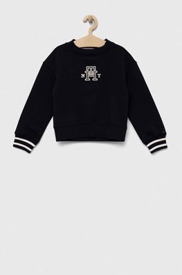 Tommy Hilfiger Bluza Copii Culoarea Albastru Marin, Cu Imprimeu Bleumarin