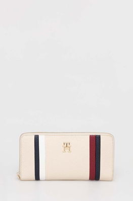 Tommy Hilfiger Portofel Femei, Culoarea Bej Dama, Imitatie De Piele