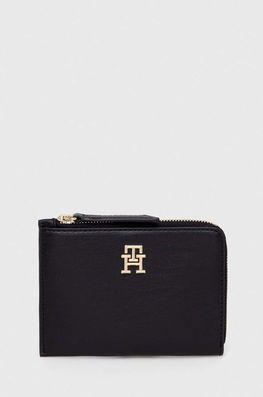 Tommy Hilfiger Portofel Femei, Culoarea Negru Dama, Imitatie De Piele