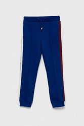 Tommy Hilfiger Pantaloni De Trening Pentru Copii Culoarea Albastru Marin, Cu Imprimeu Bleumarin, Tricotaj