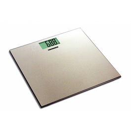 Cantar de baie Heinner HBS-180SSGD, 180kg, platforma din inox colorat, 30 x 30 cm, display LCD, gold
