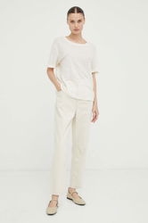 Mustang Jeansi Style Boyfriend Tapered Femei High Waist Dama Bej