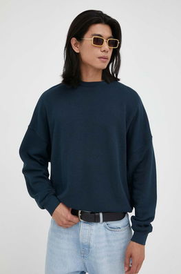 American Vintage Bluza Barbati, Culoarea Albastru Marin, Neted Bărbaţi Bleumarin