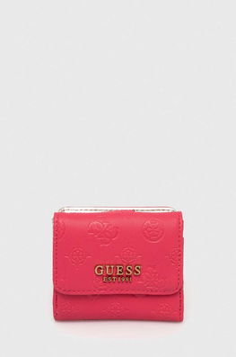Guess Portofel Femei, Culoarea Roz Dama, Imitatie De Piele