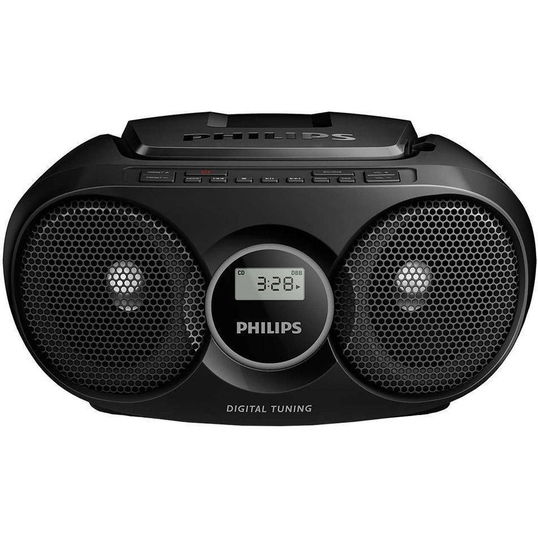 Microsistem Philips AZ215B, CD player,3W, Negru