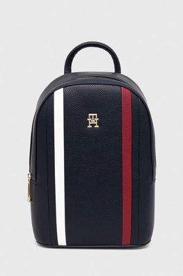 Tommy Hilfiger Rucsac Femei, Culoarea Albastru Marin, Mic, Modelator Dama Bleumarin, Imitatie De Piele