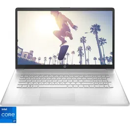 Laptop HP 17-cn0010nq cu procesor Intel® Core™ i7-1165G7, 17.3, Full HD, 8GB, 512GB SSD, Intel® Iris® Xᵉ Graphics, Free DOS, Natural Silver