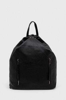 Answear Lab Rucsac Femei, Culoarea Negru, Mare, Cu Imprimeu Dama, Imitatie De Piele