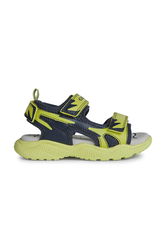 Geox Sandale Copii Culoarea Verde, Imitatie De Piele
