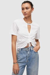AllSaints Tricou Din Bumbac Culoarea Alb Dama