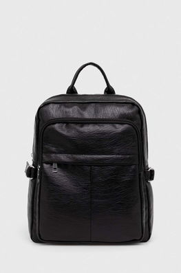Answear Lab Rucsac Femei, Culoarea Negru, Mare, Neted Dama, Imitatie De Piele