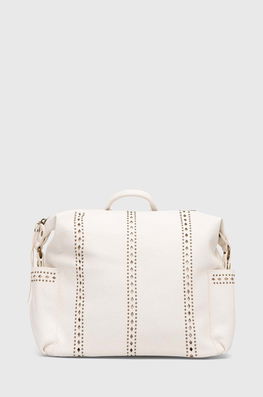 Answear Lab Rucsac Femei, Culoarea Alb, Mic, Cu Imprimeu Dama, Imitatie De Piele