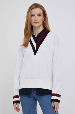 Tommy Hilfiger Pulover Femei, Culoarea Bej, Light Dama, Bumbac