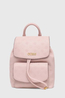 Guess Rucsac Femei, Culoarea Roz, Mic, Neted Dama, Imitatie De Piele