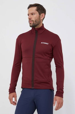 Adidas TERREX Hanorac Multi Culoarea Bordo, Neted Bărbaţi Burgundia, Cu Elastan