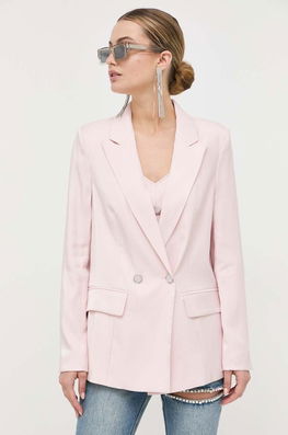 Guess Sacou Culoarea Roz, Un Singur Rand De Nasturi, Neted Dama, Panza