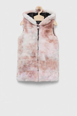 Guess Vesta Copii Culoarea Roz, Imitatie Blana