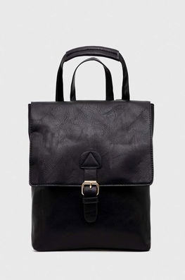 Medicine Rucsac Femei, Culoarea Negru, Mic, Neted Dama, Imitatie De Piele