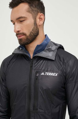 Adidas TERREX Geaca De Ploaie Agravic Barbati, Culoarea Negru, De Tranzitie Bărbaţi