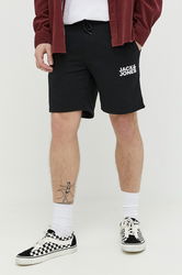 Jack & Jones Pantaloni Scurti JPSTNEWSOFT Barbati, Culoarea Negru, 12228920 Bărbaţi, Tricotaj, Model Print