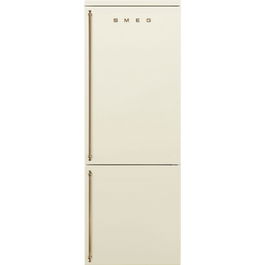 Combina frigorifica retro Smeg Colonial FA8005RPO5, 70 cm latime, crem, Total No Frost