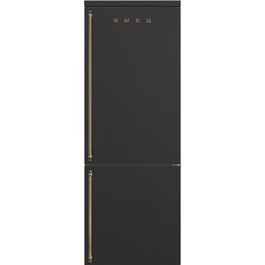 Combina frigorifica retro Smeg Colonial FA8005RAO5, 70 cm latime, antracit, Total No Frost