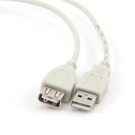 Prelungitor, USB 2.0 (T) la USB 2.0 (M), 0.75m, alb