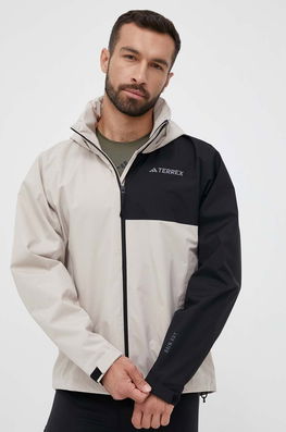 Adidas TERREX Geaca De Ploaie Multi RAIN.RDY Barbati, Culoarea Bej Bărbaţi