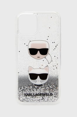 Karl Lagerfeld Husă De Telefon IPhone 12/12 Pro Culoarea Argintiu Dama, Pentru Telefon