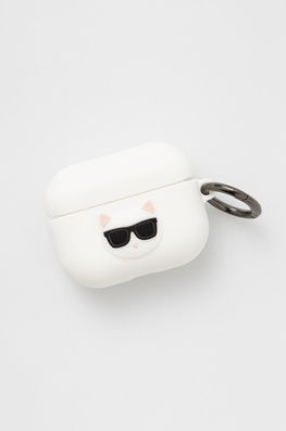 Karl Lagerfeld Husa Pentru Airpods Pro Culoarea Alb Dama, Model Print