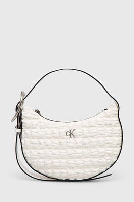 Calvin Klein Jeans Poseta Culoarea Alb Dama, Imitatie De Piele