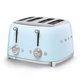 Prajitor de paine Smeg TSF03PBEU, 2000 W, albastru, retro