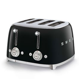 Prajitor de paine Smeg TSF03BLEU, 2000 W, negru, retro