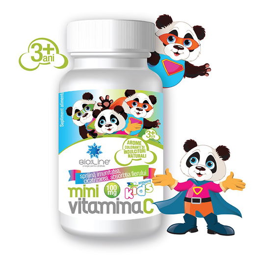 Mini Vitamina C 100 mg 30 cpr, Lichidare Stoc ( Doar 1 Bucata in Stoc )