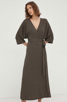 Marc O'Polo Rochie Maxi, Evazati Dama Multicolor, Tricotaj, Casual, Model Flori