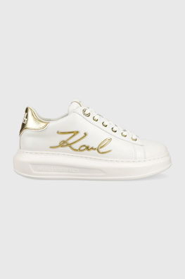 Karl Lagerfeld Sneakers Din Piele KAPRI Culoarea Alb, KL62510A Dama