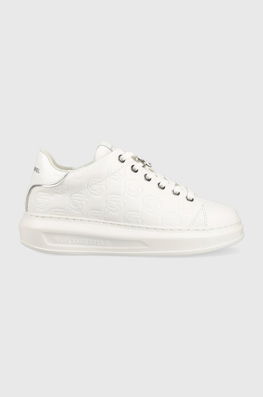 Karl Lagerfeld Sneakers Din Piele KAPRI KC Culoarea Alb, KL62523F Dama