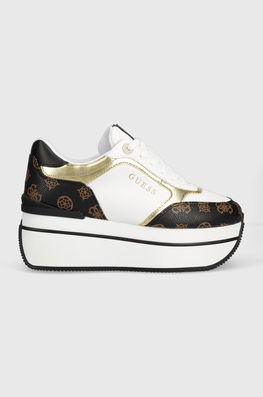 Guess Sneakers FL7CMR FAL12 Culoarea Alb, CAMRIO Dama, Piele