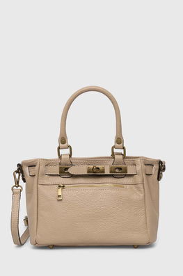 Answear Lab Poseta De Piele Culoarea Bej Dama