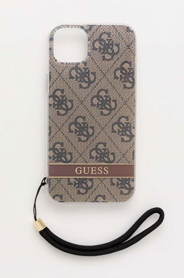 Guess Husă Pentru Telefon IPhone 14 Pro 6,1" Culoarea Maro Dama