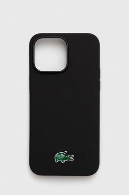 Lacoste Husă Pentru Telefon IPhone 14 Pro Max 6,7" Culoarea Negru Dama, Model Print