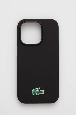 Lacoste Husă Pentru Telefon IPhone 14 Pro 6,1" Culoarea Negru Dama, Model Print