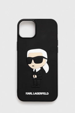 Karl Lagerfeld Husă Pentru Telefon IPhone 14 Plus 6,7" Culoarea Negru Dama, Model Imprimeu