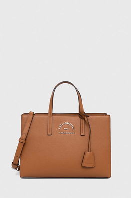 Karl Lagerfeld Poseta Culoarea Maro Dama, Imitatie De Piele