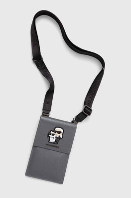 Karl Lagerfeld Carcasa De Telefon Torebka Culoarea Gri Dama, Pentru Telefon, Model Imprimeu