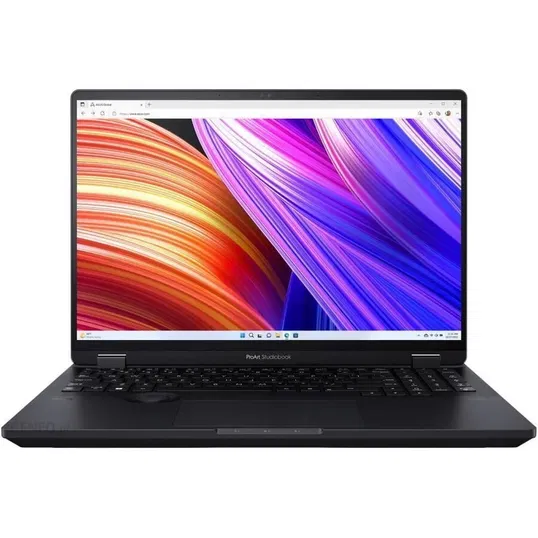 Laptop ASUS 16'' ProArt Studiobook 16 OLED H7604JI, 3.2K 120Hz Touch, Procesor Intel® Core™ i9-13980HX (36M Cache, up to 5.60 GHz), 64GB DDR5, 2TB SSD, GeForce RTX 4070 8GB, Win 11 Pro, Mineral Black