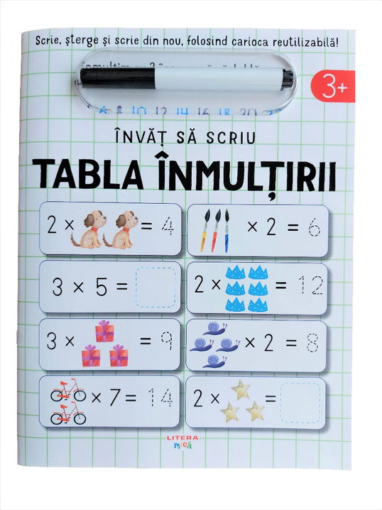 Invat sa scriu. Tabla inmultirii